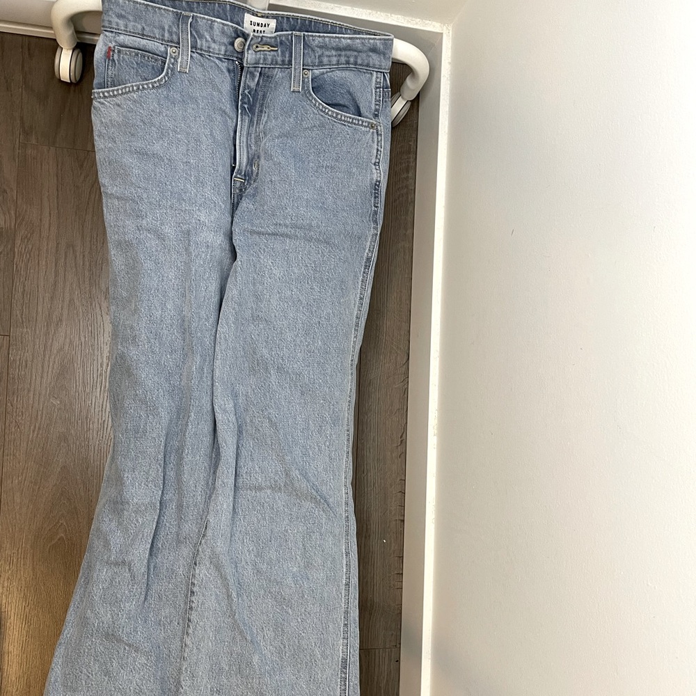 Aritzia Sunday best high waist wide legs jeans